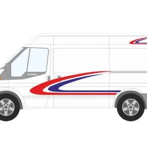 Van graphic "Curves #1"
