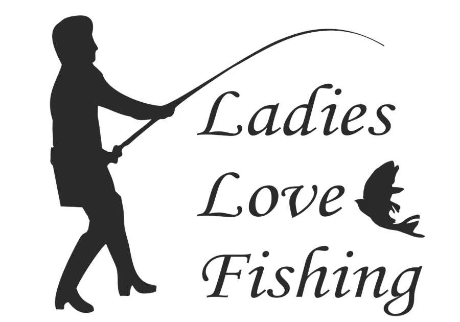 "Girls Go Fishing" Bumper sticker - Image 4