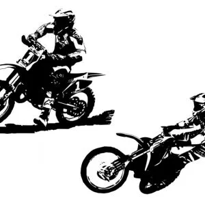 "Motocross solo" graphic