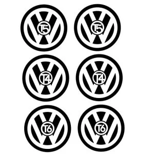 "VW" T series  logo