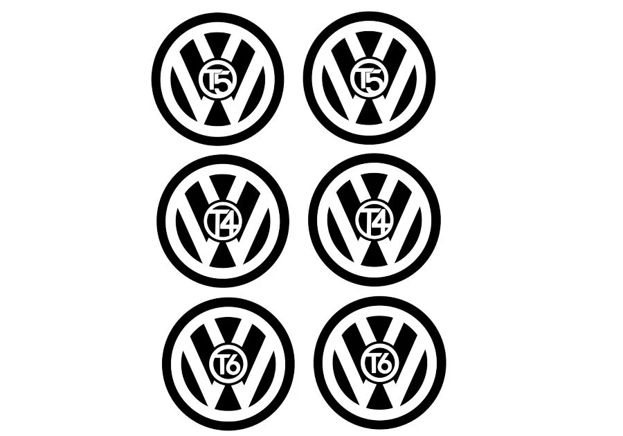 "VW" T series  logo