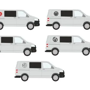 "VW"  round panel graphic