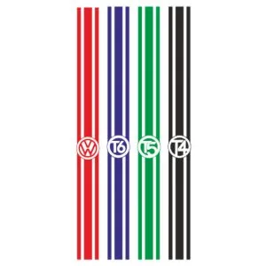 "VW rear stripe" graphic