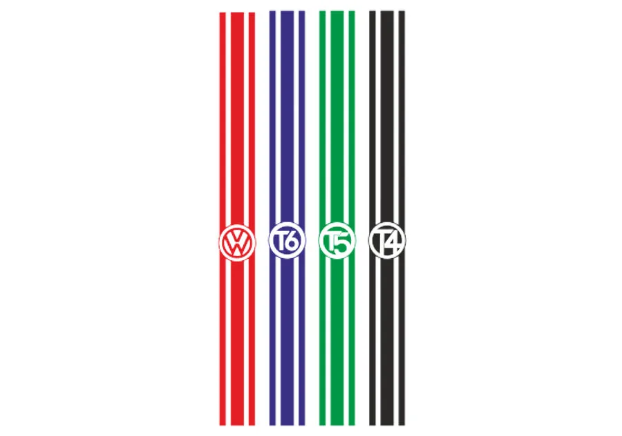 "VW rear stripe" graphic